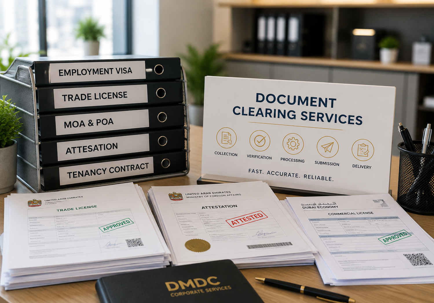 Replaceable reference visual for Document Clearing Services Dubai